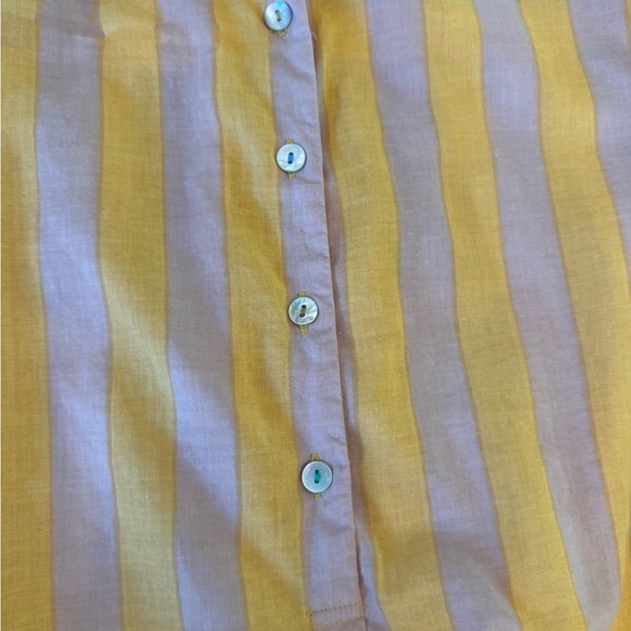 Matta New York Women's Striped Tunic Dress Orange Peach Tan Size Small NWT - Picture 6 of 11